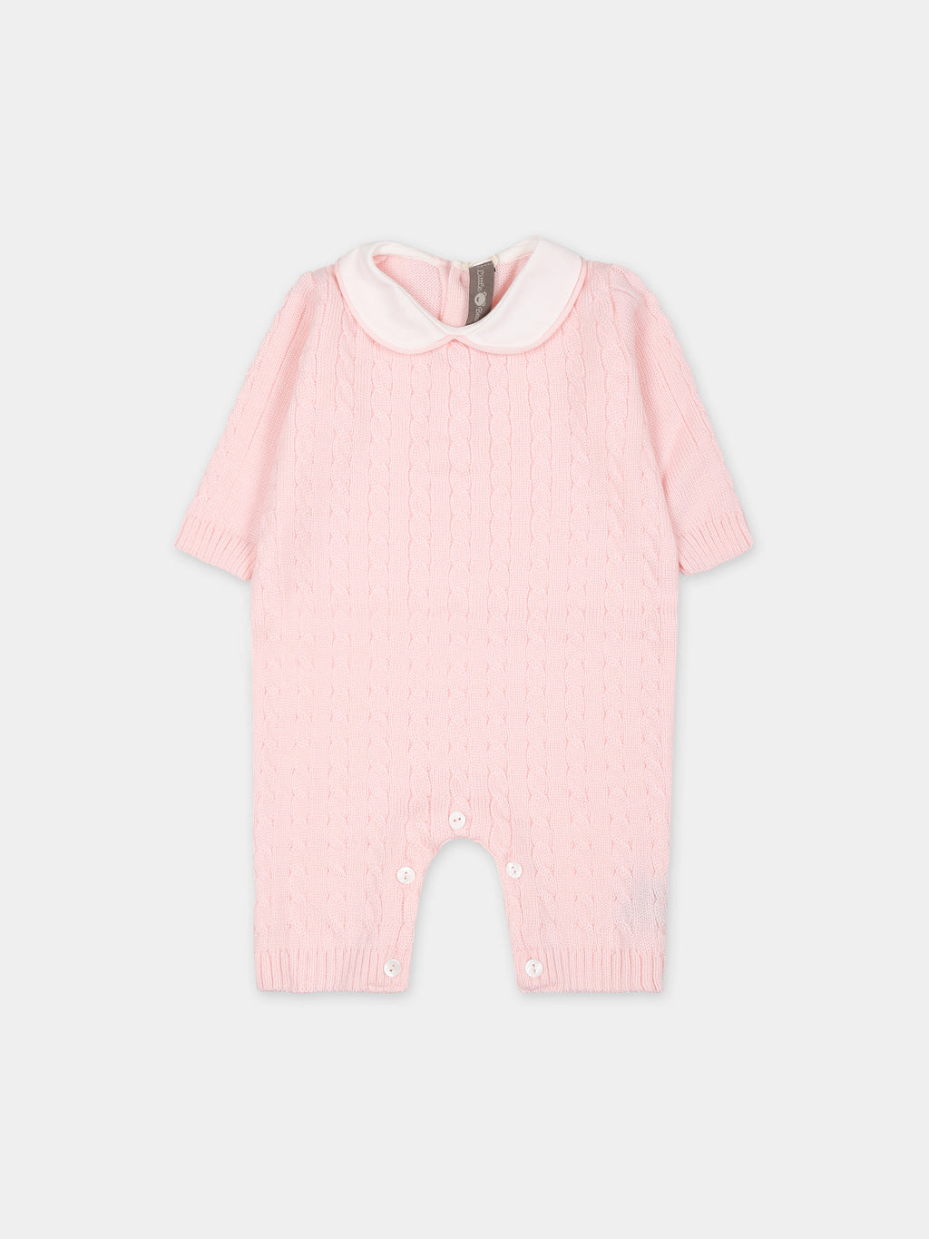 Pink babygrown for baby girl